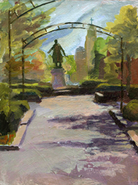 Garfield Place Cincinnati Oh, Painting of Daryl Urig