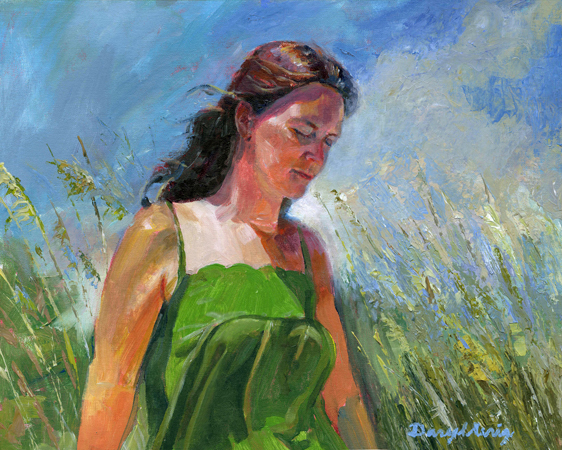 light breeze, acrylic on canvas board, daryl urig