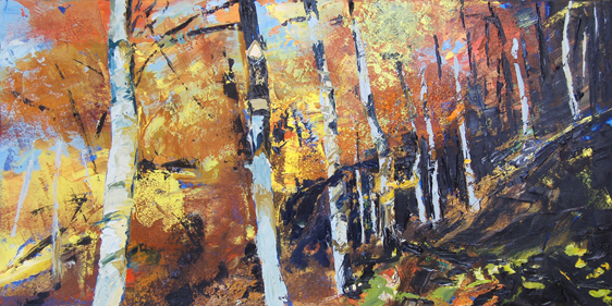 take a hike painting by daryl urig