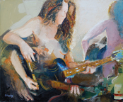 The Guitar Player, My Tribute to Picasso
