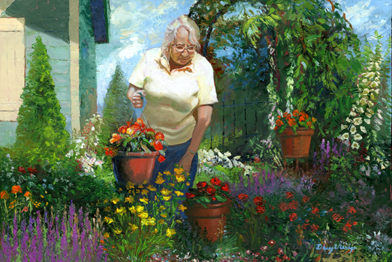 my mother loves her garden