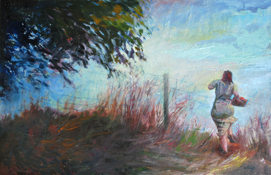Morning Glory Morning Glory, 17 x 11 inches, oil on canvas