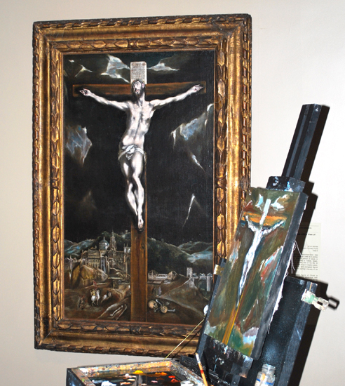 el greco christ on cross study