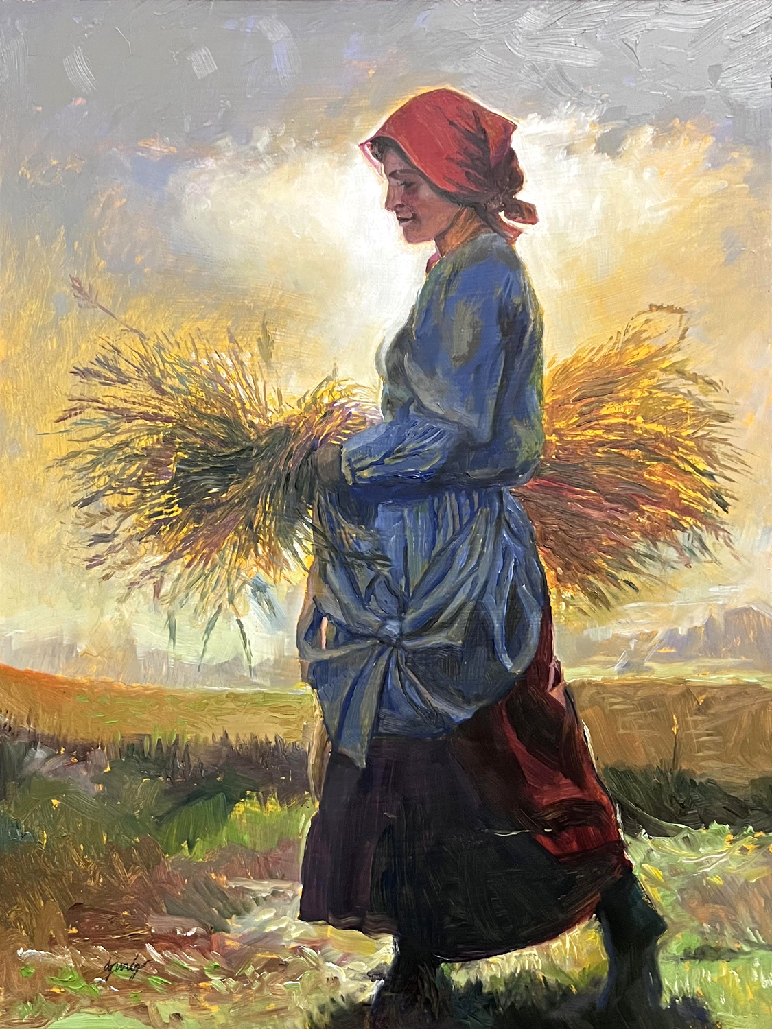 Farmer Oil Painting Series